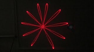 LASER Lissajous patterns..geometric designs /// Homemade Science with Bruce Yeany