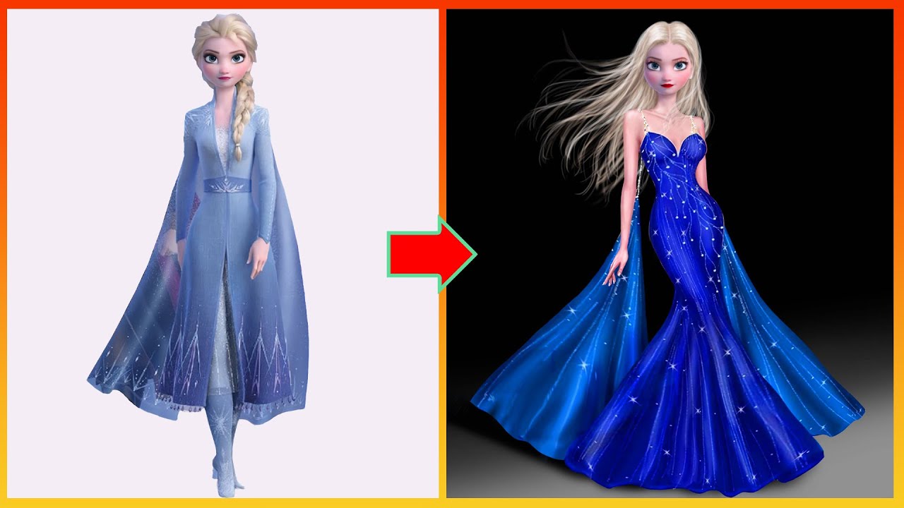 Frozen: Elsa Frozen Transformation - Elsa Frozen Disney Glow Up ...