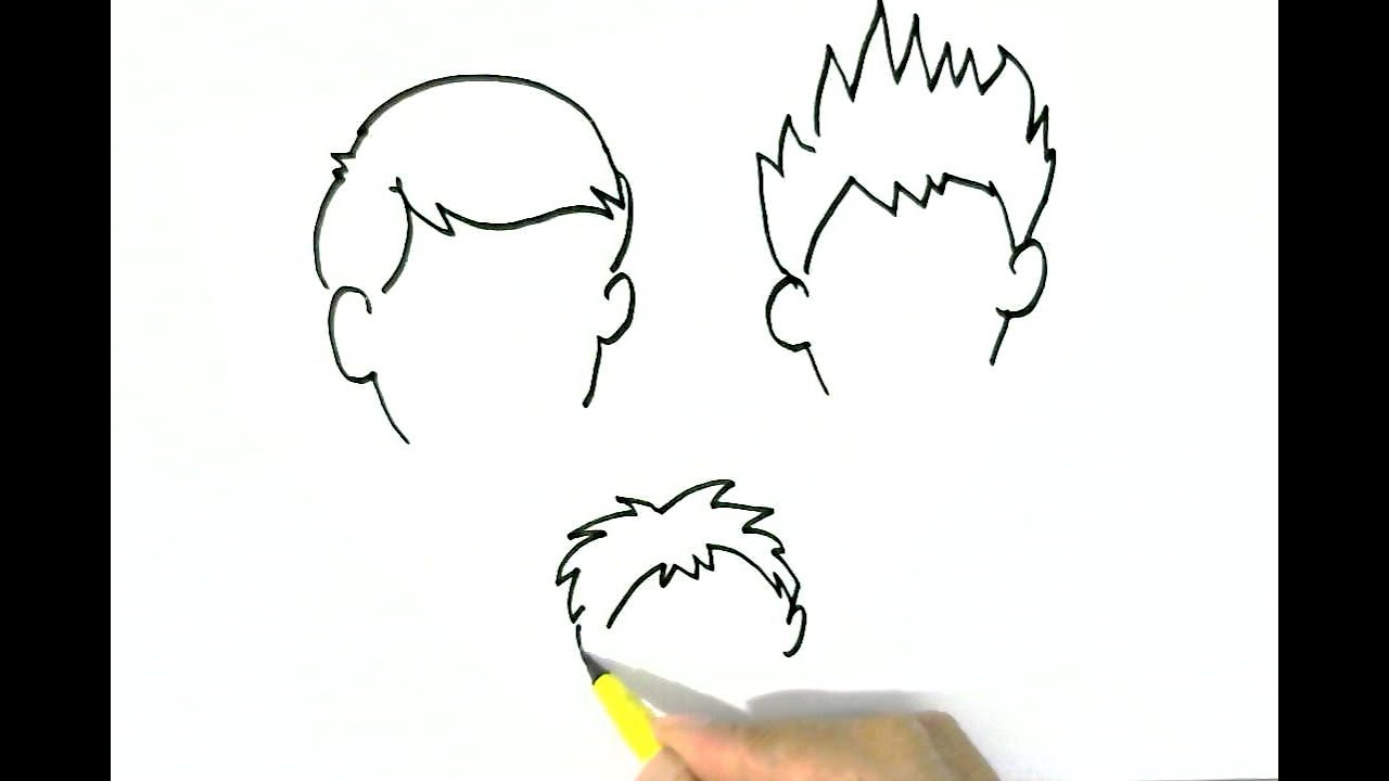 Draw Hairstyles Boy With short faded sides and longer spiky hair these ...