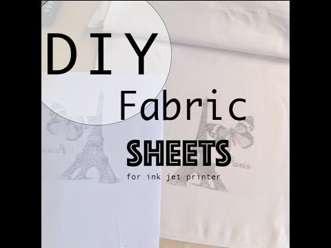 How to custom make Inkjet Printable Fabric sheets - YouTube