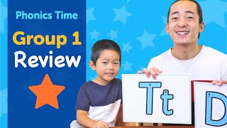 Group 1: Review | Phonics Time with Masa and Junya | Made by Red Cat Reading