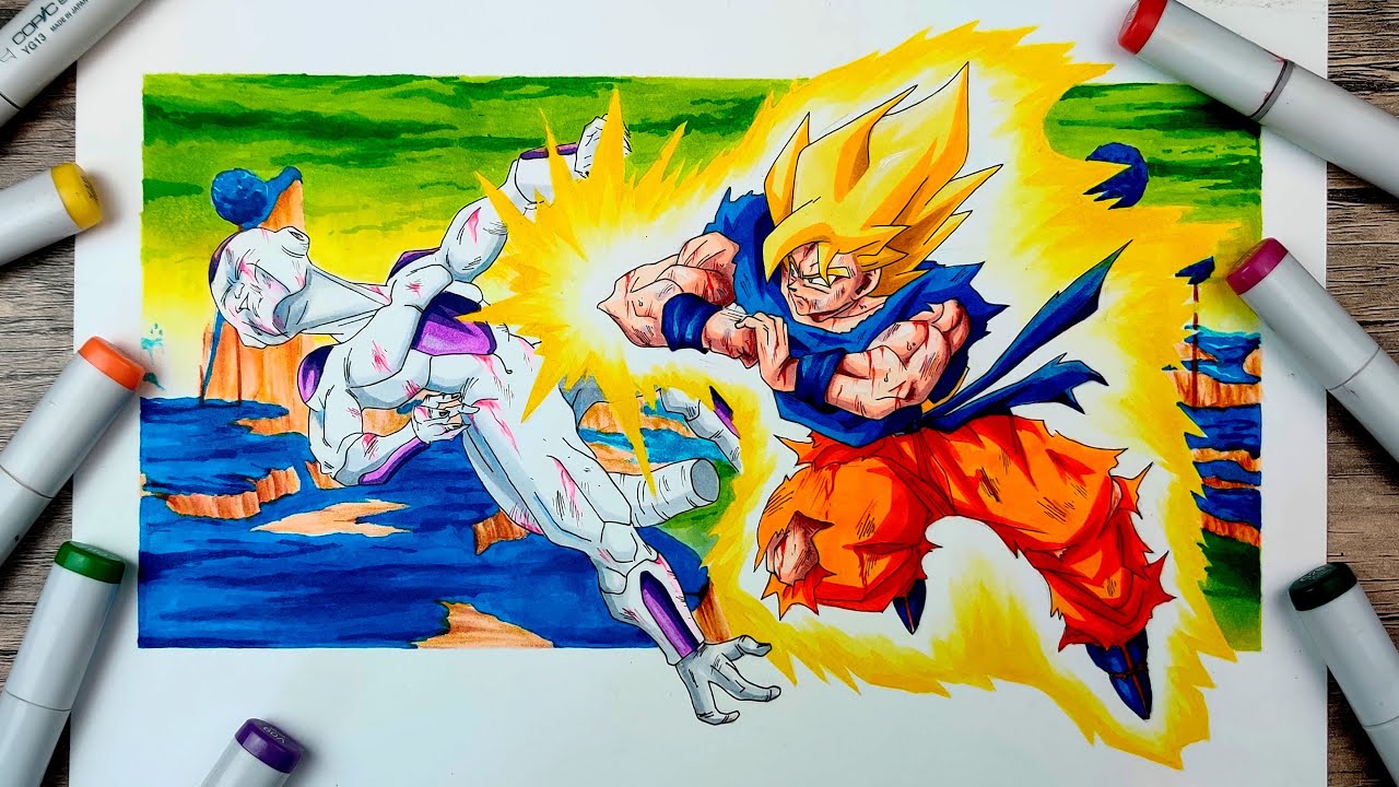 Goku Vs Frieza Drawings