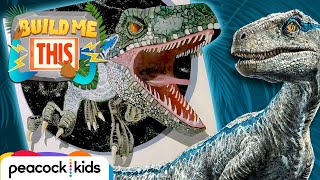 SCARY 3D Chalk Art of Blue! | JURASSIC WORLDS BUILD ME THIS