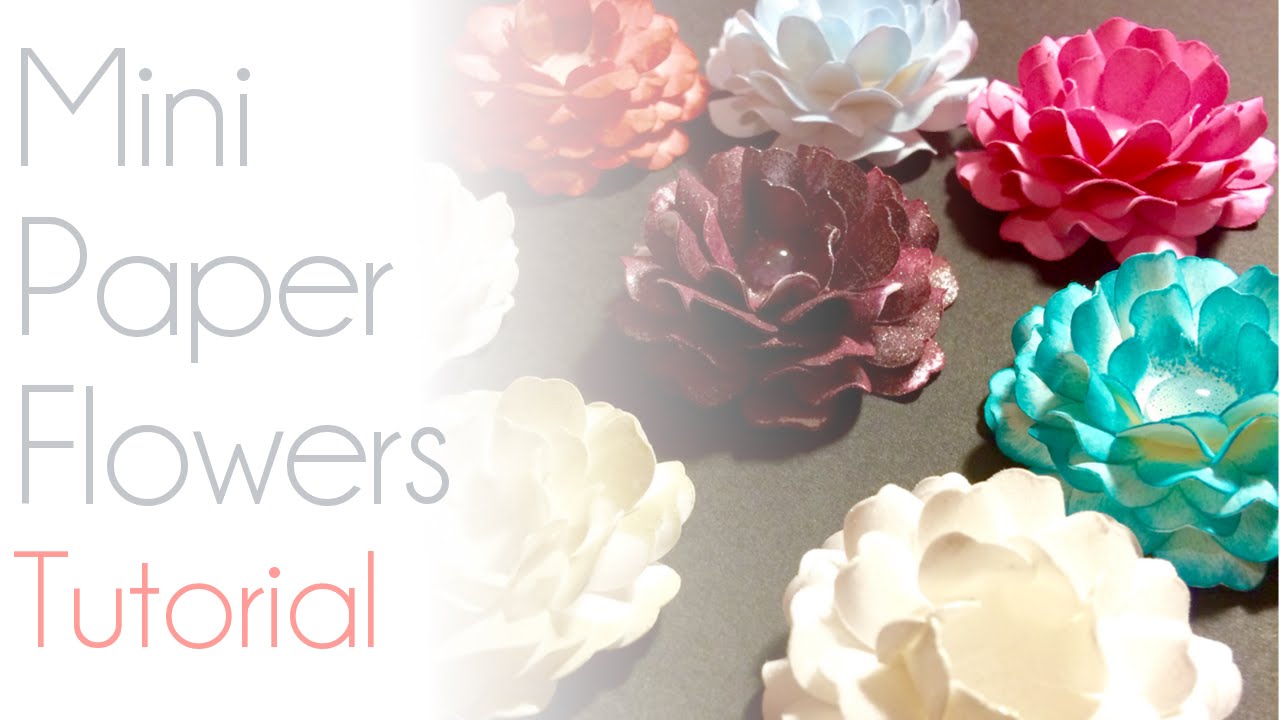 Mini Paper Flowers | Cricut Tutorial - YouTube