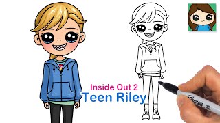 How to Draw Teenager Riley | Inside Out 2