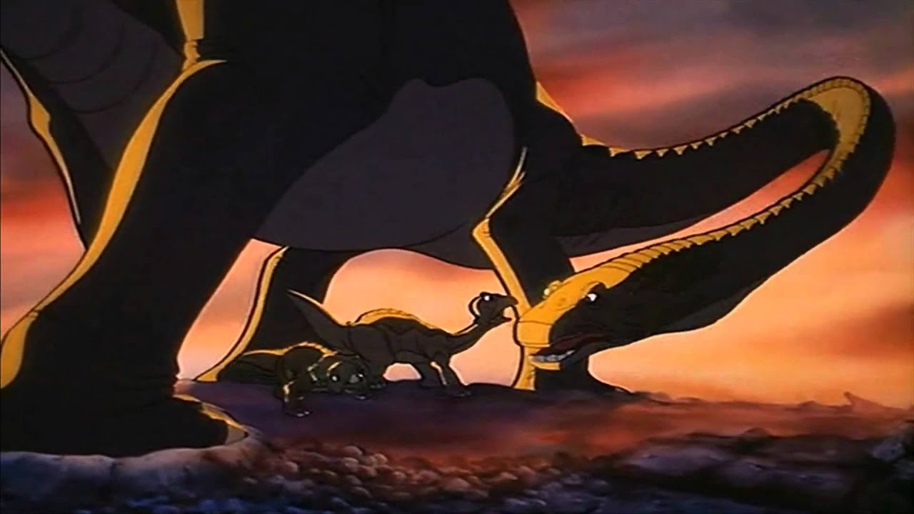 Land Before Time Sharptooth attack and Earthquake2243 - YouTube