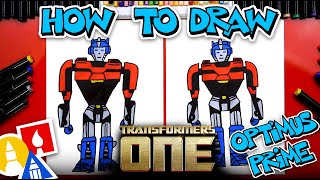 How to draw Optimus Prime from the new Transformers One Movie