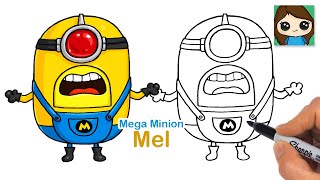 How to Draw Mega Minion Mel | Despicable Me 4