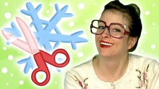 How to make a Paper Snowflake - Arts and Crafts (Cool School)