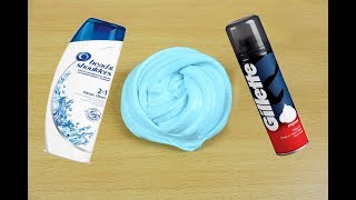 Slime With Shampoo,Salt and Shaving Foam, No Glue,No Borax Slime Recipe, 3 Ingredients Slime