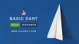 Fold 'N Fly ✈ The Basic Dart Paper Airplane