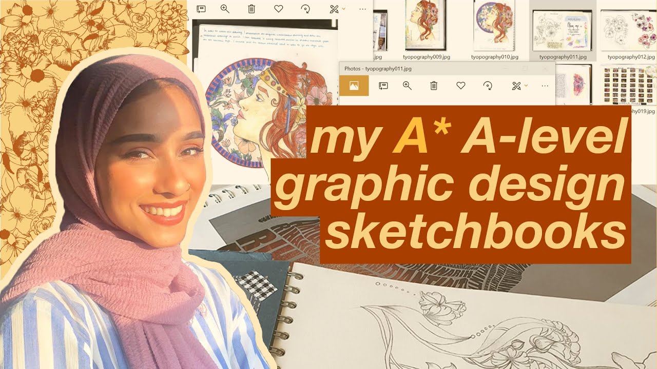 my A* graphic design sketchbooks: A-level - YouTube