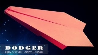 EASY PAPER AIRPLANE FOR KIDS - Dodger (Traditional)