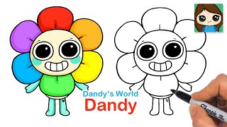 How to Draw Dandy Flower | Dandy's World