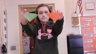 falling cones activity- aerodynamics /// Homemade science with Bruce Yeany