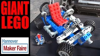 GIANT 3D Printed LEGO at Maker Faire Hannover 2017 | XRobots