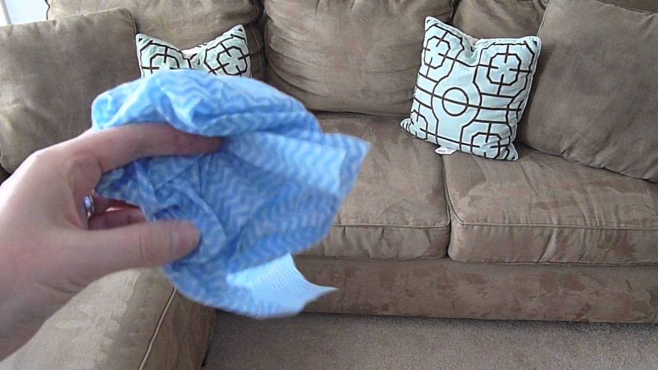 BUDGET CLEANING TIPS How To Clean A Microfiber Couch And