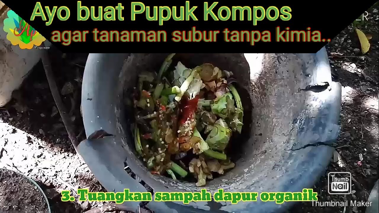 DIY Tutorial Cara Membuat Pupuk Kompos Memanfaatkan 