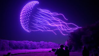 1,000 Drone Jellyfish | Firefly Drone Shows