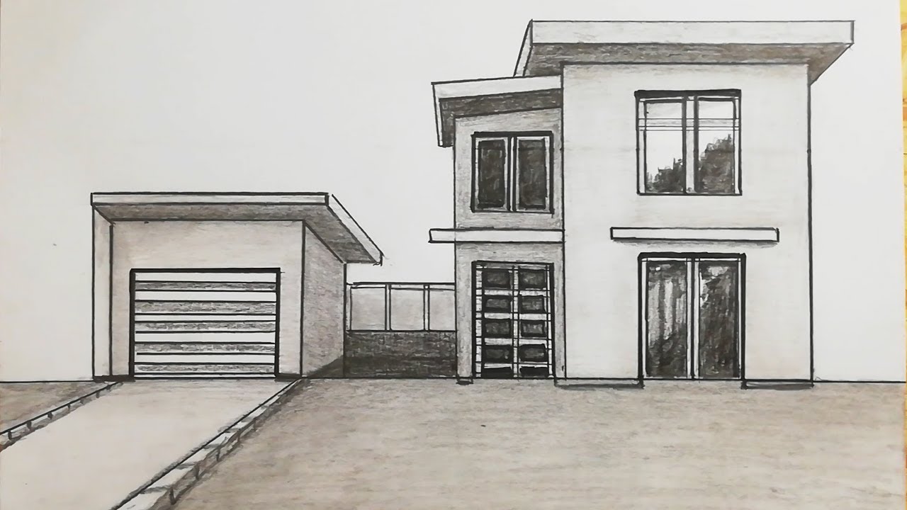 Modern House Drawing