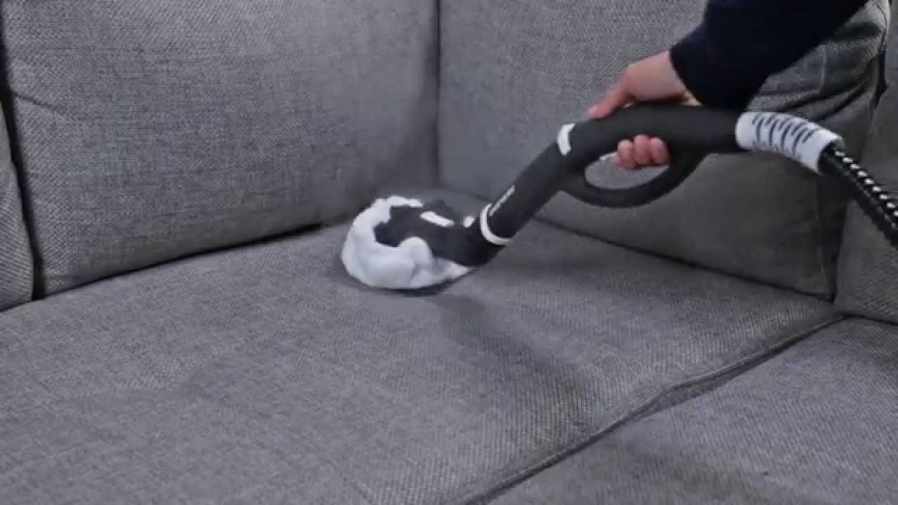 How To Clean A Fabric Sofa With A Steam Cleaner YouTube