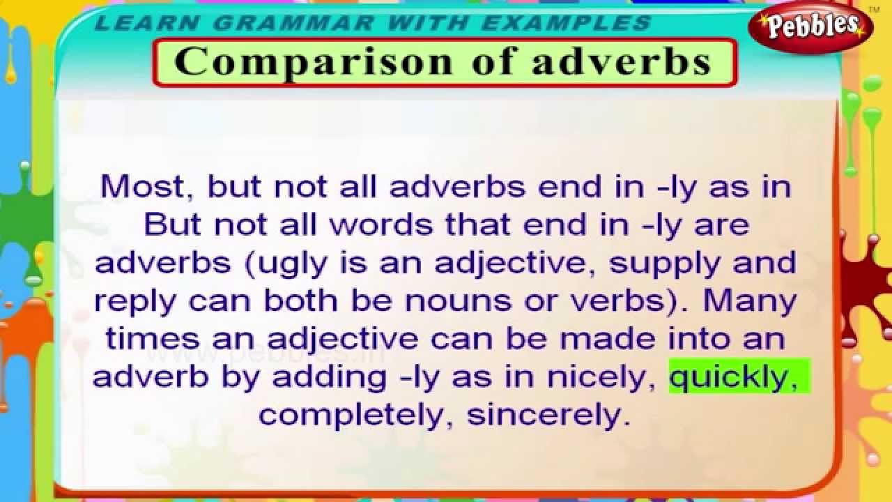 Comparison of Adverbs | English Grammar Lessons For Beginners | English