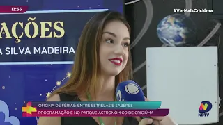 Férias escolares com diversão e aprendizado no Parque Astronômico de Criciúma