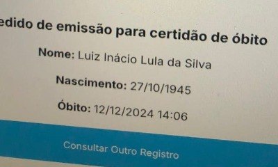 Lula morreu? Atestado de óbito circula na internet e engana internautas