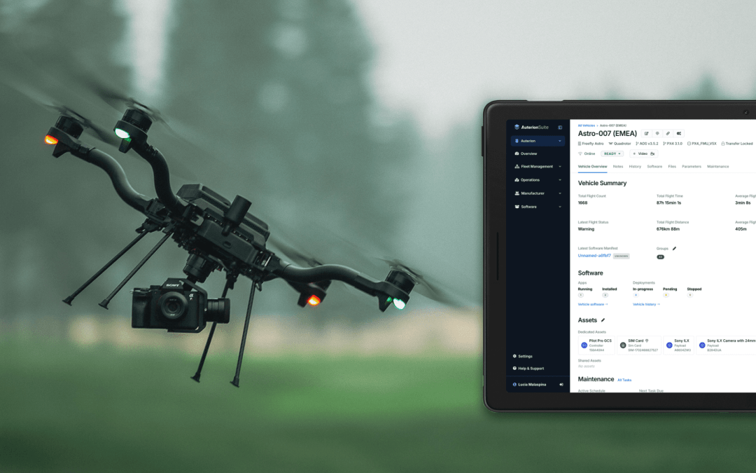 Auterion Suite introduces updates that centralize the overview of crucial data for efficient fleet management