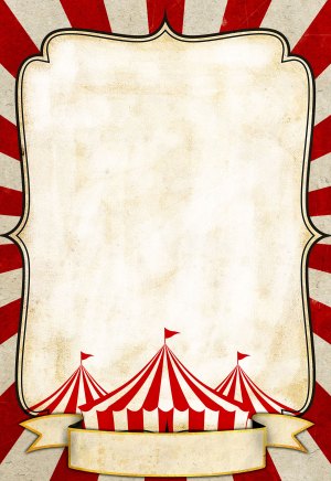 circus poster template customizable dadartdesign layered carnival templates posters theme cirque circo bouffon sfondo invitations članku zdroj articolo wir