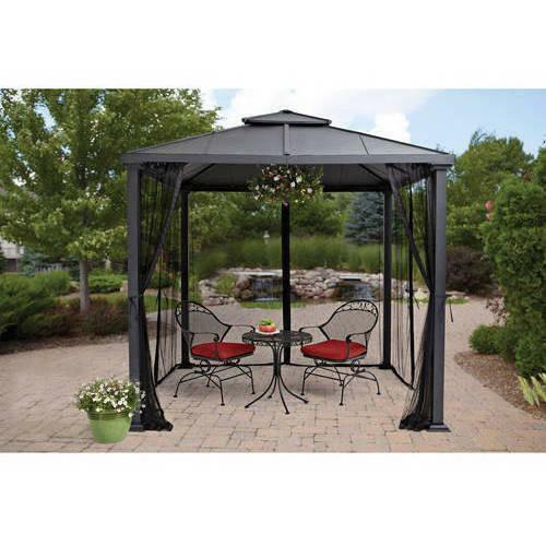 Better Homes Gardens Sullivan Ridge Hard Top Gazebo With Netting