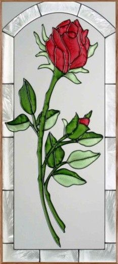 38 Stained Glass Roses Ideas