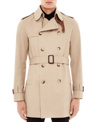 Sandro Magnetic Short Trench Coat In