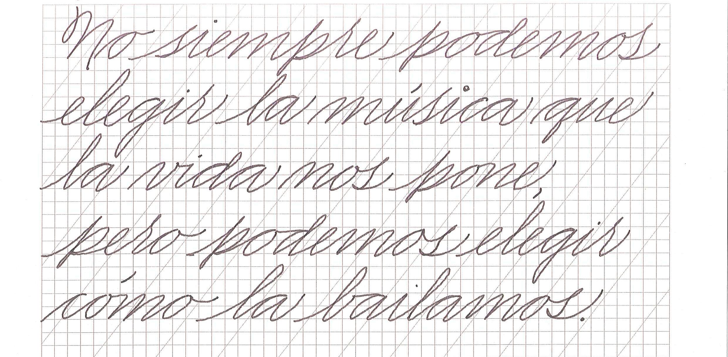 American cursive handwriting