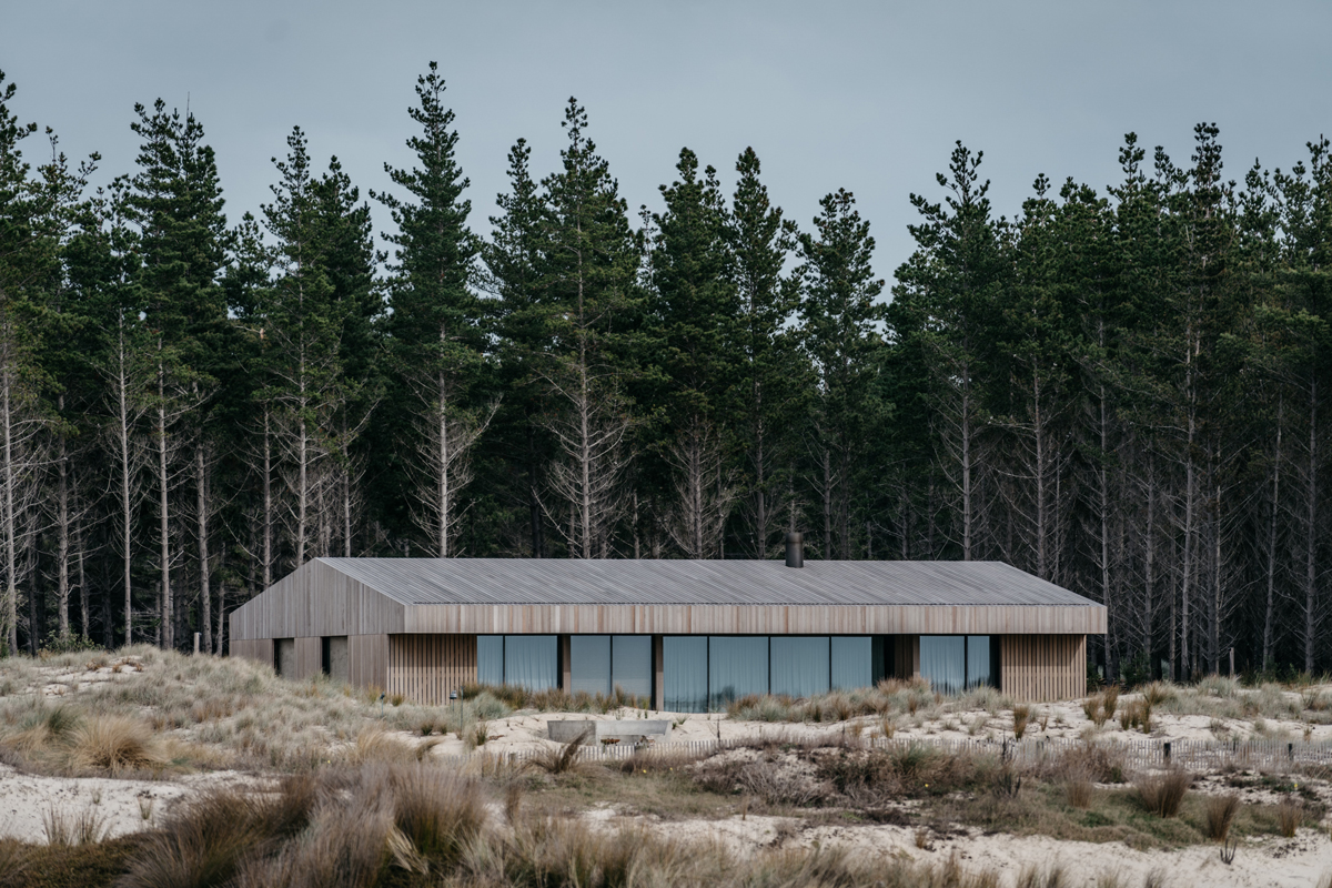 Modern barn house natural materials clean lines