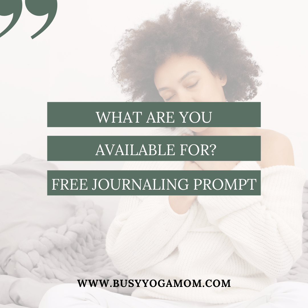 free availability journaling prompt