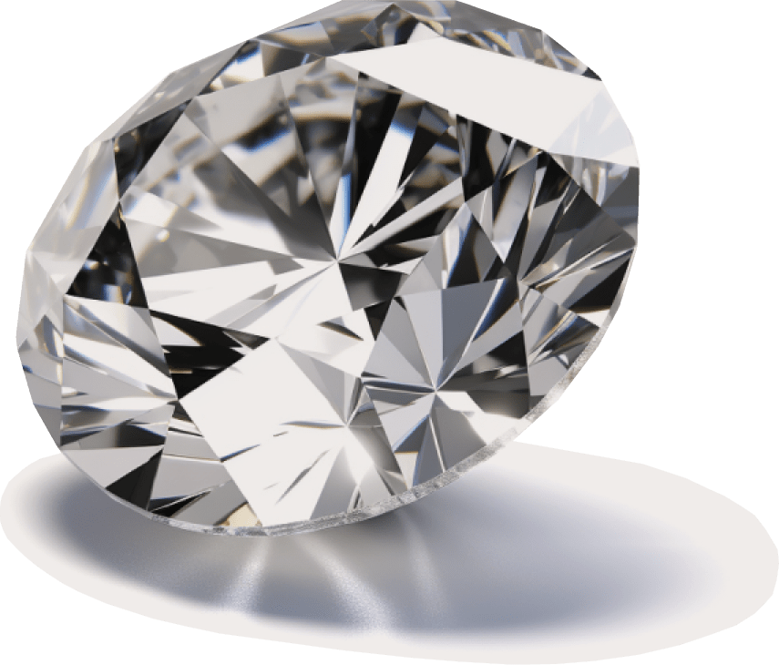 White multi-faceted diamond, Nivoda Diamonds