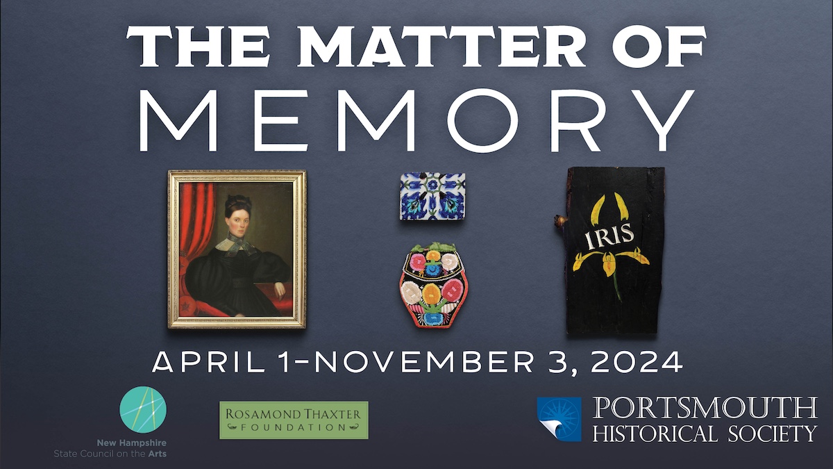 The Matter of Memory. The role of museums as the custodians of individual and collective memory. The image features mementos, mourning jewelry, souvenirs, and other physical objects used in commemoration.