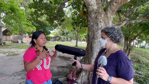 Alessandra Munduruku, liderança indígena nascida em Itaituba, fala da ameaça ambiental representada pelos portos de grãos e do medo da ação dos garimpeiros.