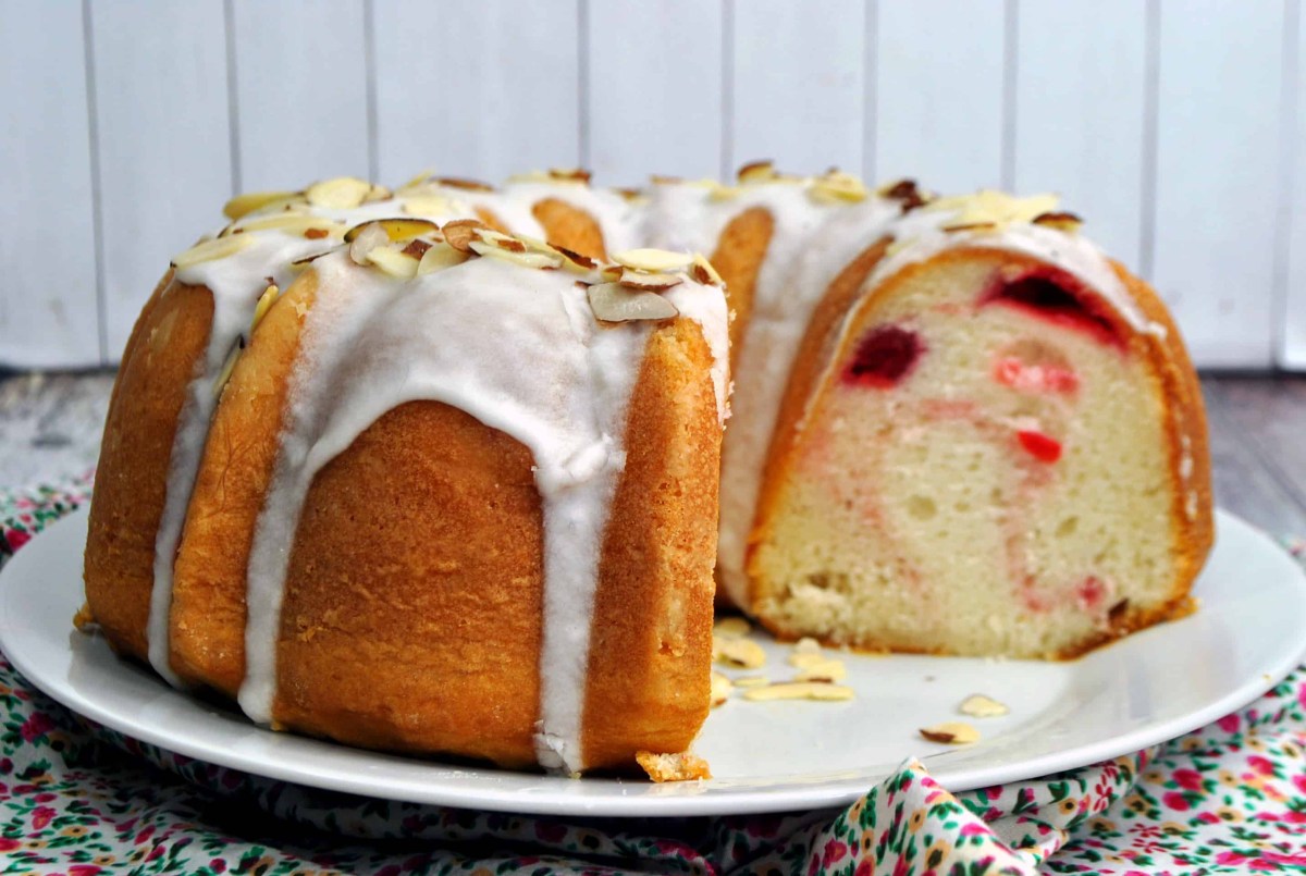 Cherry Almond Bundt Cake