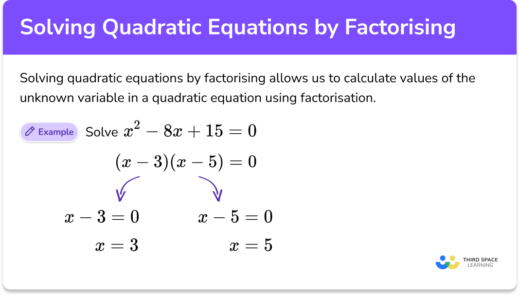 Solving Quadratic Equations Gcse