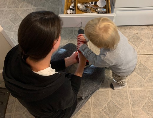 renovating a house with a toddler