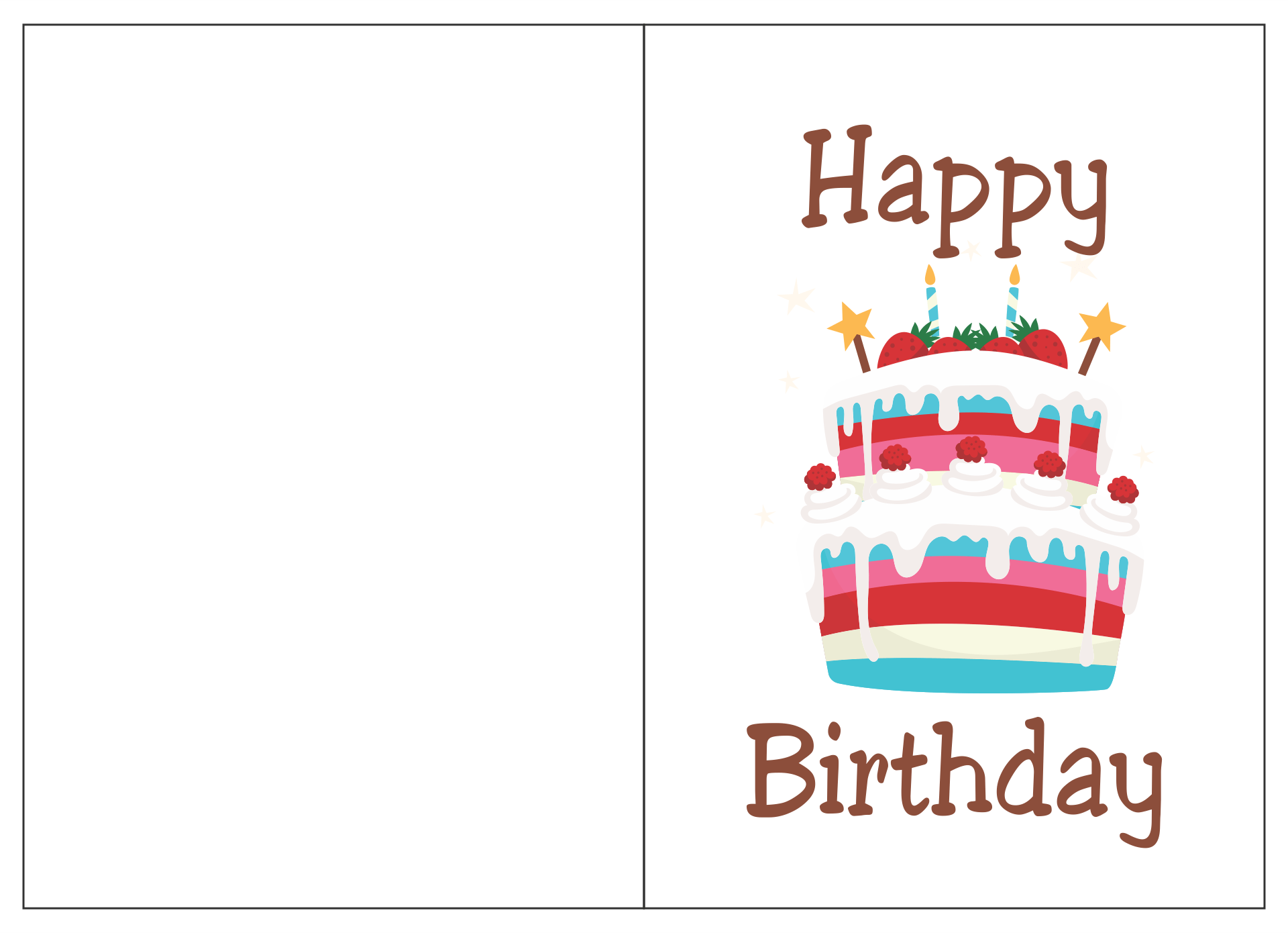 Free Printable Birthday Cards Foldable - Free Printable Card