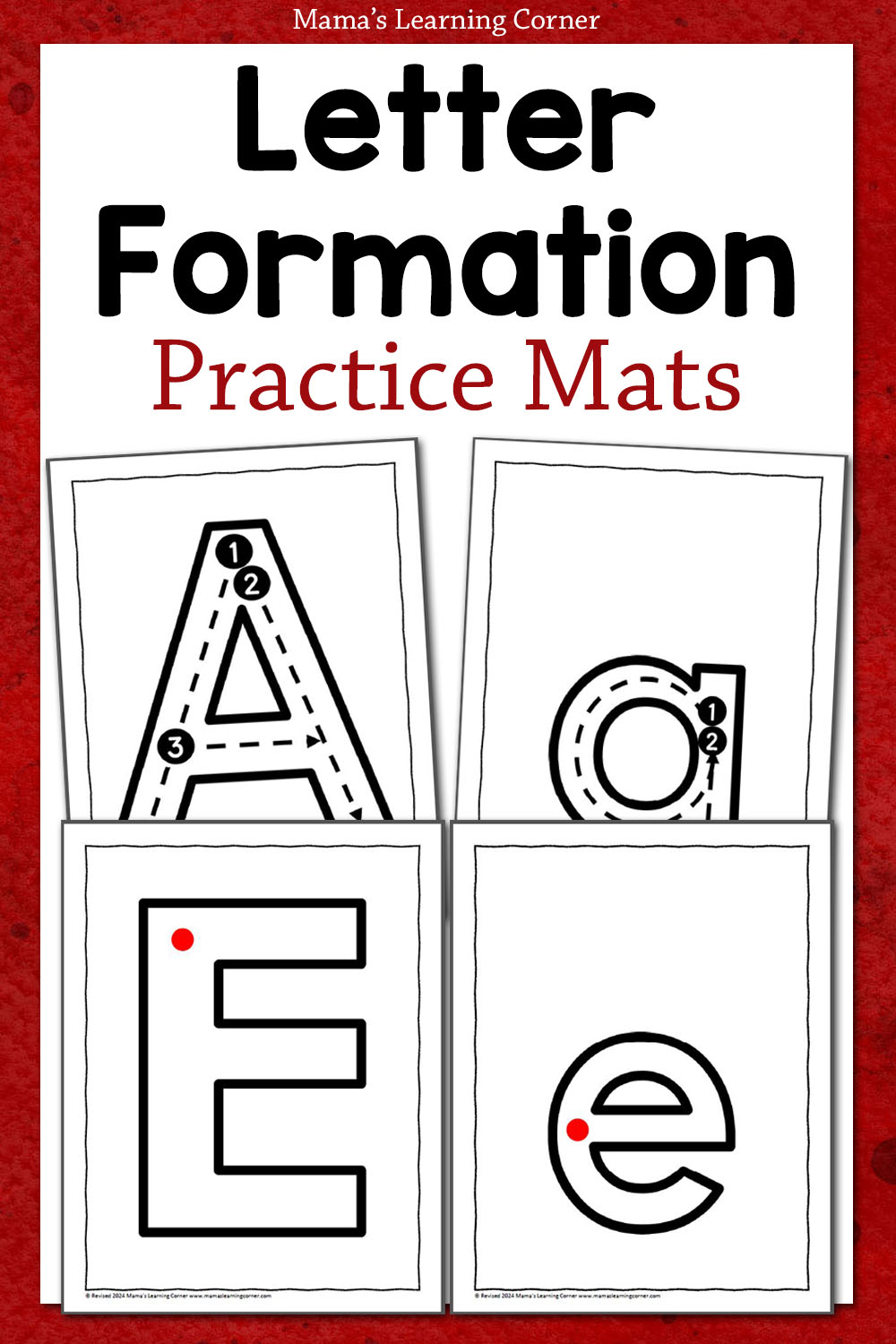 Letter Formation Practice Mats