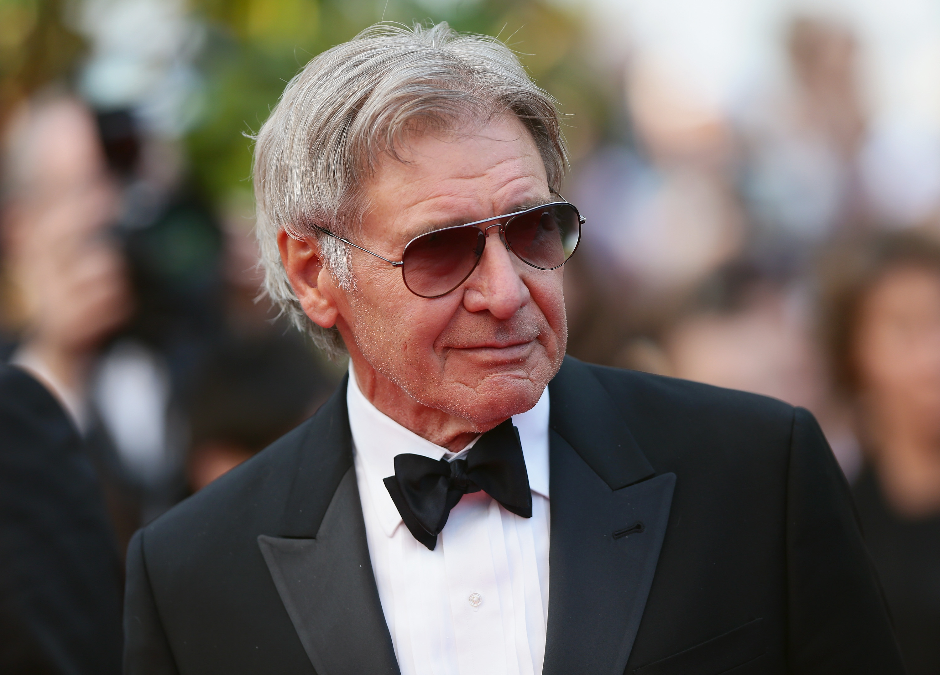 CANNES, FRANCE - MAY 18: Harrison Ford attends "The Expendables 3" premiere during the 67th Annual Cannes Film Festival on May 18, 2014 in Cannes, France. (Photo by Vittorio Zunino Celotto/Getty Images)