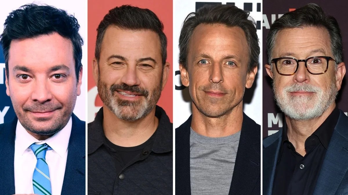 Jimmy Fallon, Jimmy Kimmel, Seth Meyers and Stephen Colbert