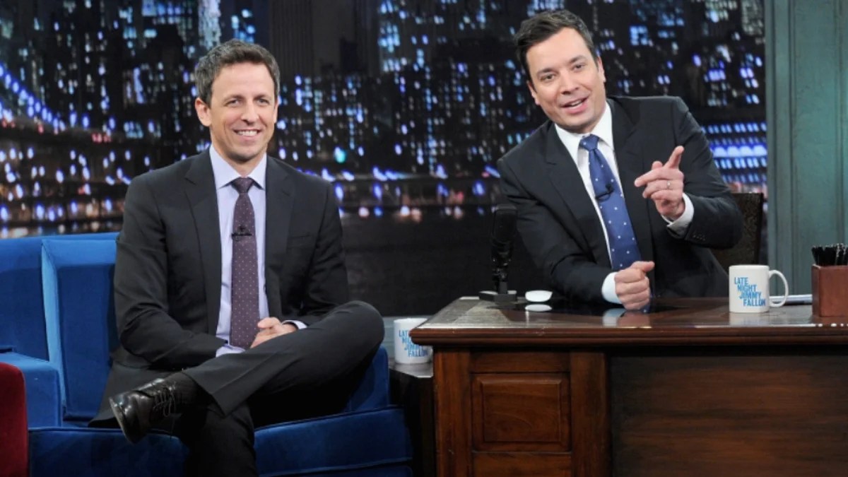 Seth Meyers and Jimmy Fallon