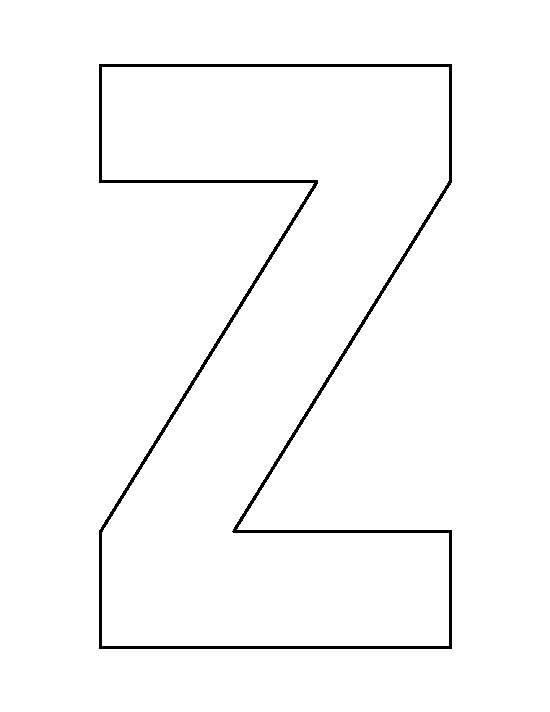 letter z pattern use the printable outline for crafts creating