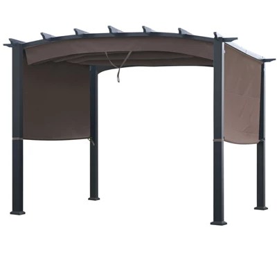 Tangkula Outdoor Retractable Pergola 10