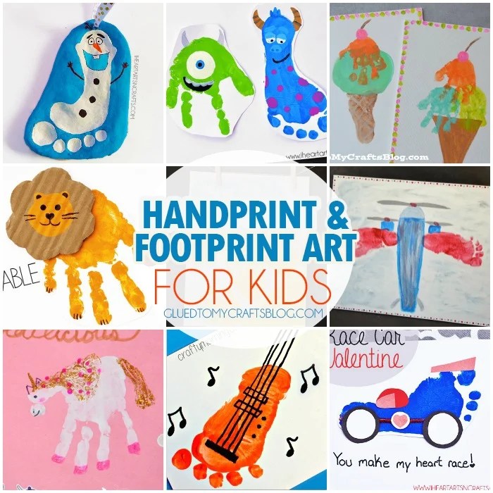 Handprint & Footprint Art for Kids - Roundup